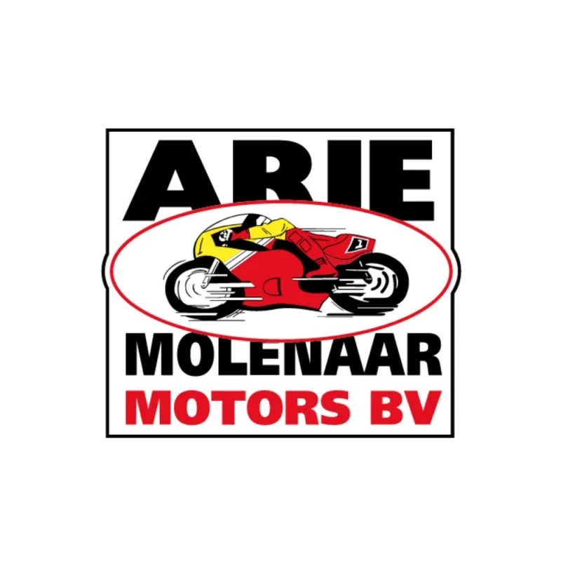 het logo van Arie Molenaar Motors B.V.
