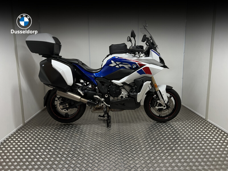 BMW S 1000 XR Light white/Racing blue/Racing red BOS uitlaat - 3 delige kofferset