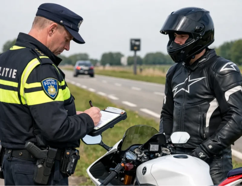 Verkeersboetes 2026 voor motorrijders