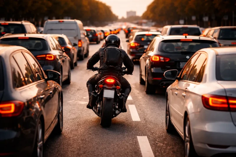 Veilig door de file: ruimte, spiegels, warmte en aandacht