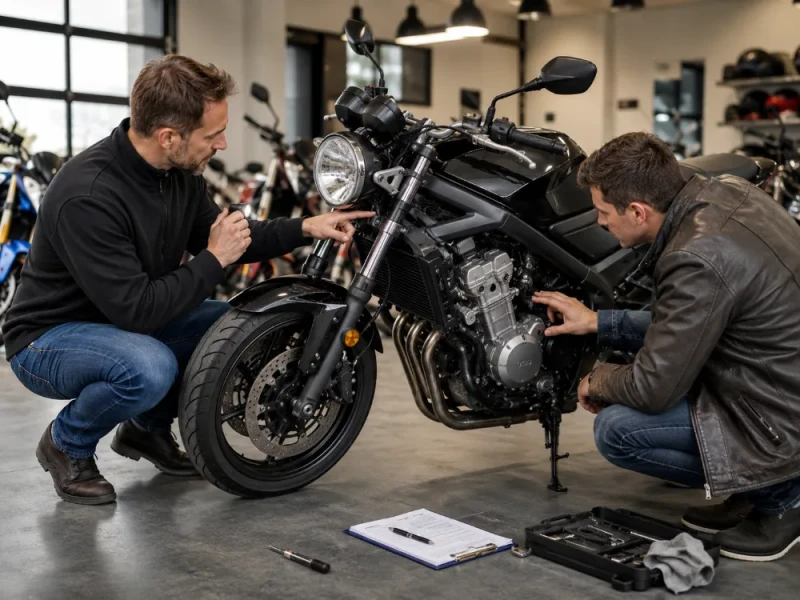 Frame en motor controleren bij aankoop van een tweedehands motor