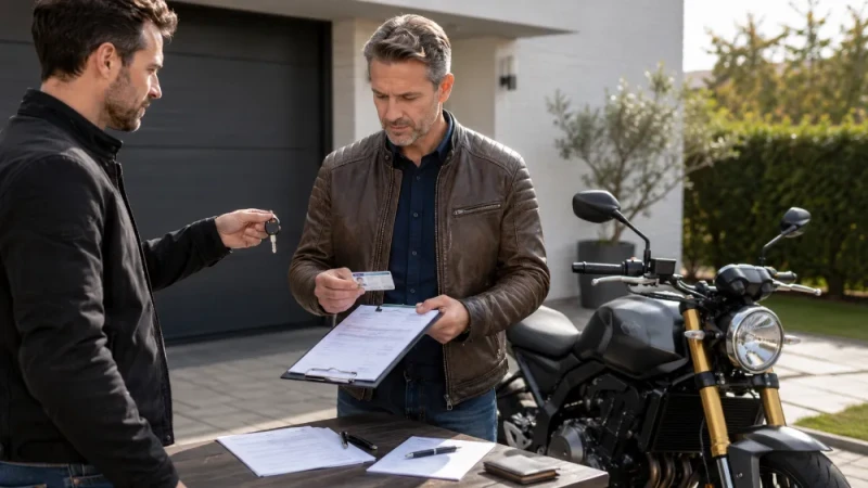 Eigendomsoverdracht bij de verkoop van een motor: zo werkt het