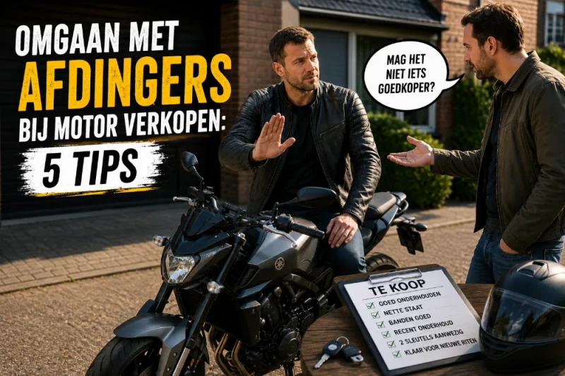 Hoe ga je om met bieders die veel willen afdingen op je motor?